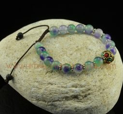 8 mm Dzi 20 Prayer Beads Wrist Mala