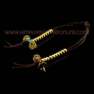 Vajra and Bell White Metal Mala Counters Set