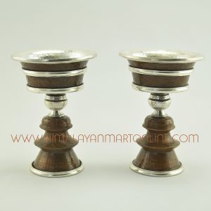 3.5" Oxidized Copper Alloy Butter Lamps Set