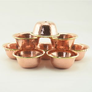 3.5" Copper Alloy 8 Offering Bowls Set