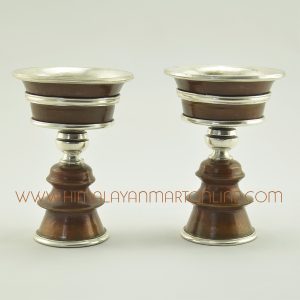 3" Oxidized Copper Alloy Butter Lamps Set