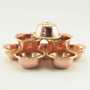 3" Copper Alloy 8 Offering Bowls Set