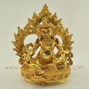 7" Yellow Jambhala Statue
