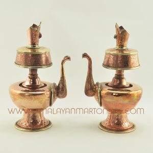 9" Copper Alloy Bhumpa Set
