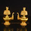 Hand Carved Copper Bhumpa Set