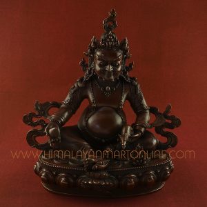 12.25” Yellow Dzambala Statue