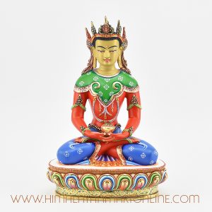 Hand Painted Amitabha Buddha Statue