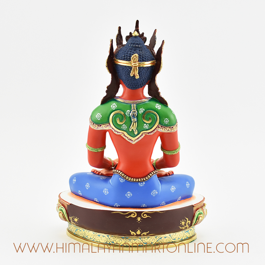 Hand Painted Amitabha Buddha Statue