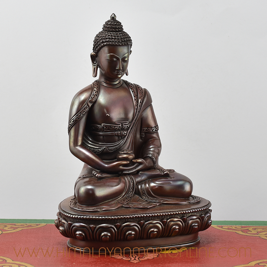 Amitabha Buddha Statue Right Detail