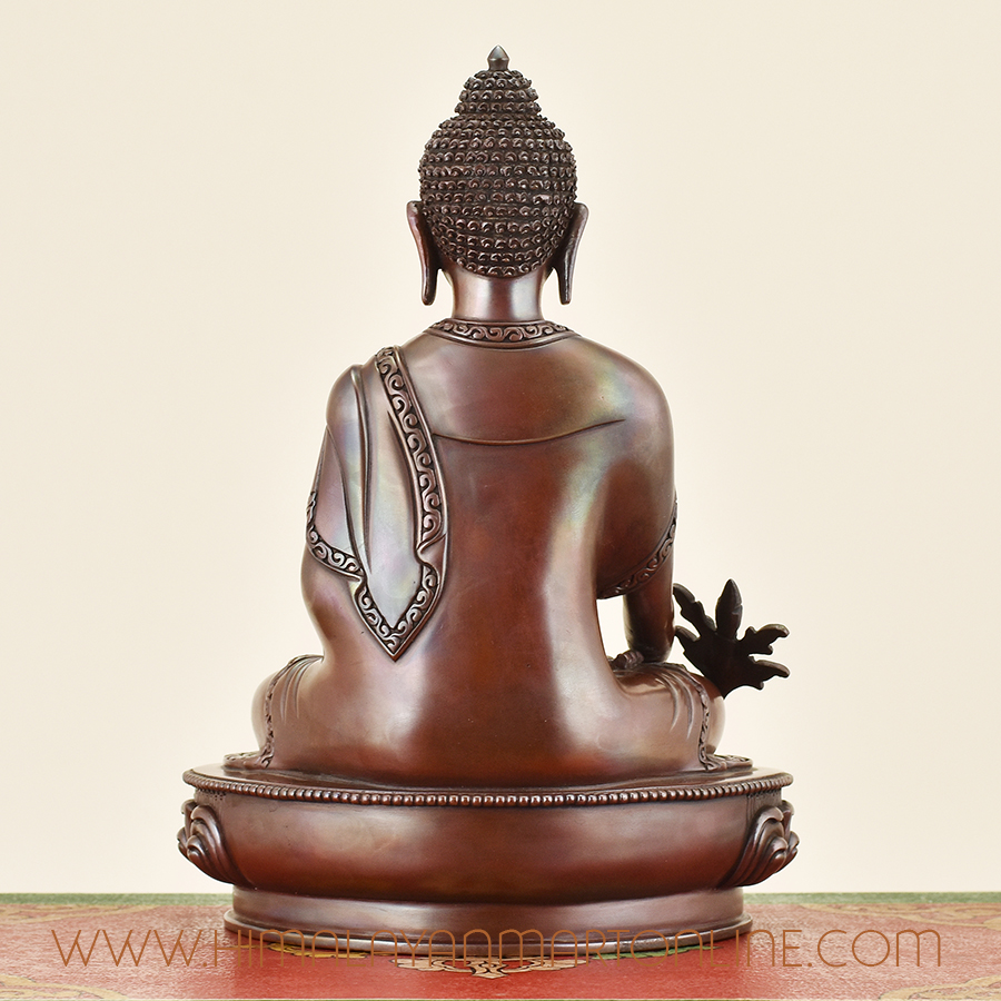 Medicine Buddha Statue Back Detail
