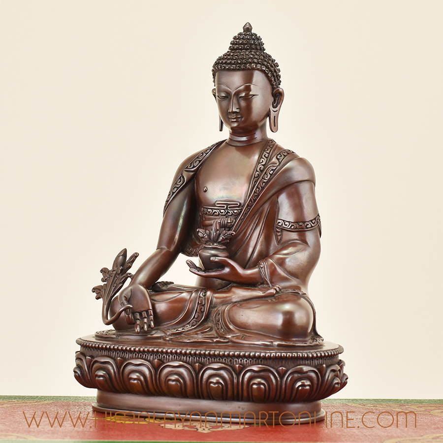 Medicine Buddha Statue Left Detail