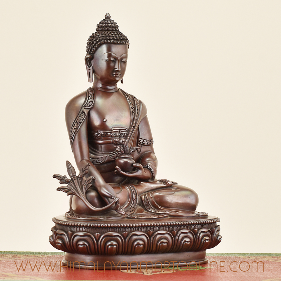 Medicine Buddha Statue Right Detail