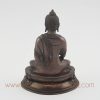 Hand Carved Shakyamuni Buddha Copper Statue in Oxidation Finish