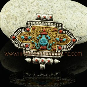 Kalasha – Treasure Vase Silver Ghau Ritual Pendant