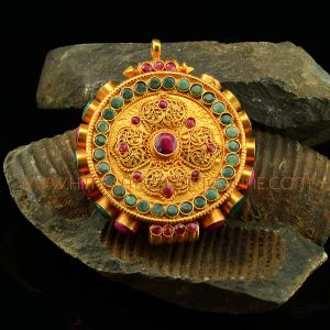 Viswa Vajra Silver Ritual Pendant Ghau