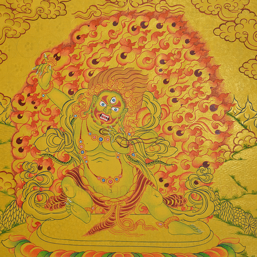 Vajrapani Thangka,Nepali Thangka,Tibetan Thangka Painting - Himalayan Mart