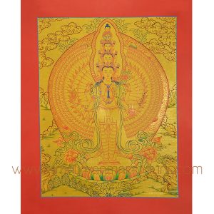 Avalokiteshvara Thangka Scroll Painting