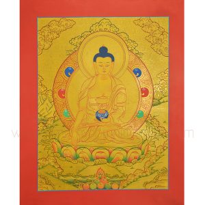 Shakyamuni Buddha Thangka Scroll Painting