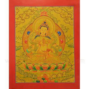 Vajrasattva Thangka Scroll Painting