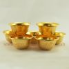 Gold Plated Copper Offering Bowls Set