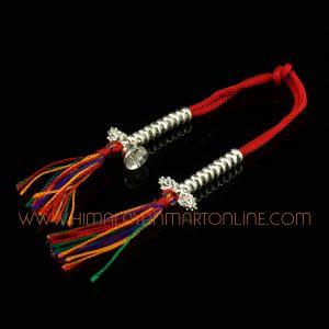 vajra and bell silver mala counter set