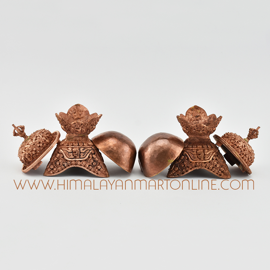 Religious Copper Kapala Set