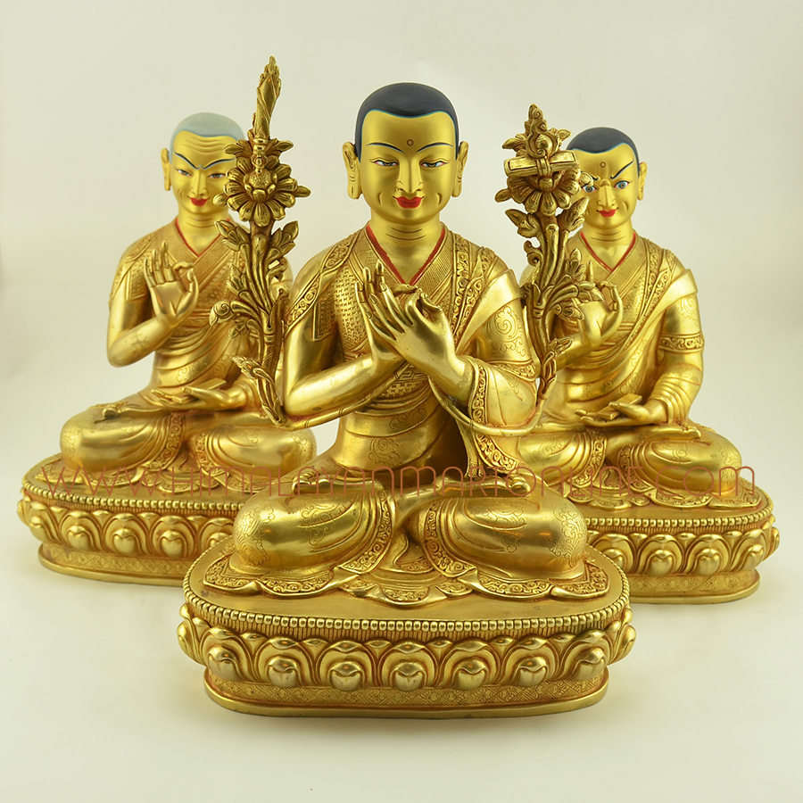 Guru Tsongkhapa Statues Set