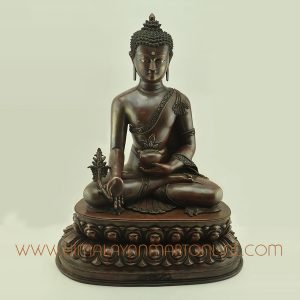 Medicine Buddha Menla Copper Statue