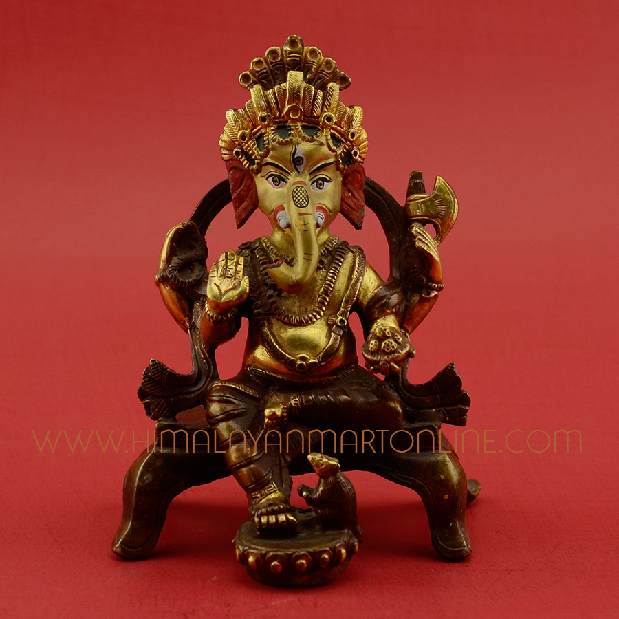 Ganesha Ganapati Copper Statue