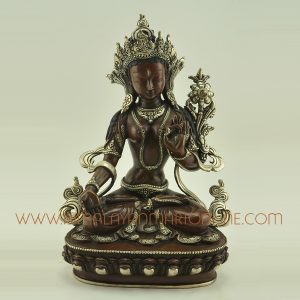 White Tara Dolkar Copper Statue