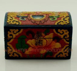 Handmade Painted Tibetan Wooden Jewelry Box