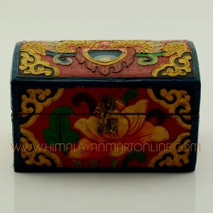 Handmade Painted Tibetan Wooden Jewelry Box