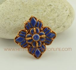 Gold Plated Double Vajra Ghau Gau Prayer Box Pendant