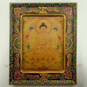 Shakyamuni Buddha Wooden Painting
