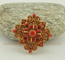 Gold Plated Vishwa Vajra Ghau Gau Prayer Box Pendant