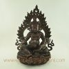 Yellow Dzambala Kubera Copper Statue