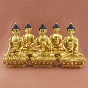 Dhyani Buddha or Pancha Buddha Statues Set