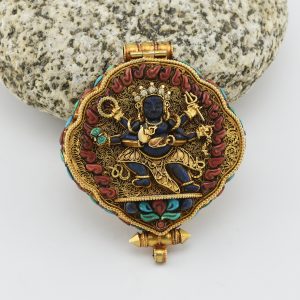 Black Mahakala Ghau / Pendant / Prayer Box Black Mahakala Ghau / Pendant / Prayer Box