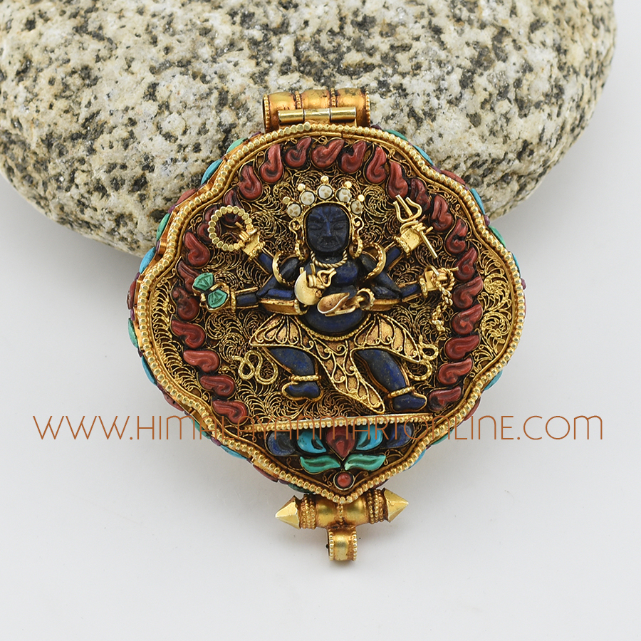 Black Mahakala Ghau Pendant