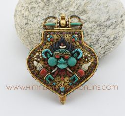 Cheppu & Manjushri Silver Ghau Pendant