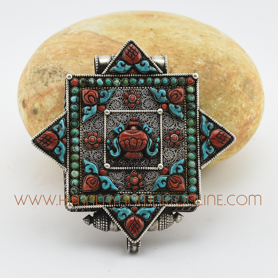 Kalash Silver Ghau Pendant