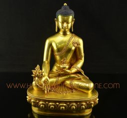 Medicine Buddha Menla Copper Statue