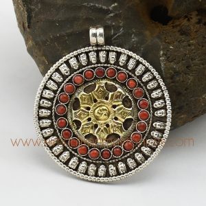 Dharmachakra Wheel Pendant