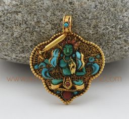 Manjushri Silver Pendant