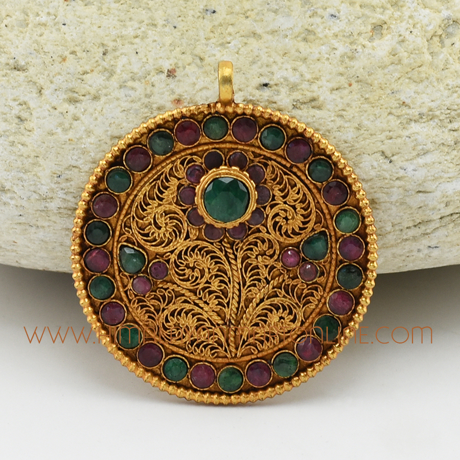 Lotus Flower – Kamal Silver Pendant