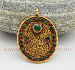 Padma – Lotus Flower Silver Pendant