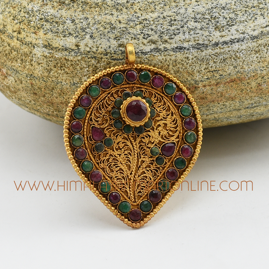 Lotus Flower Silver Pendant