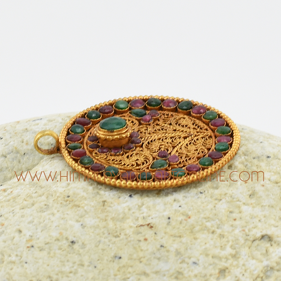 Lotus Flower – Kamal Silver Pendant
