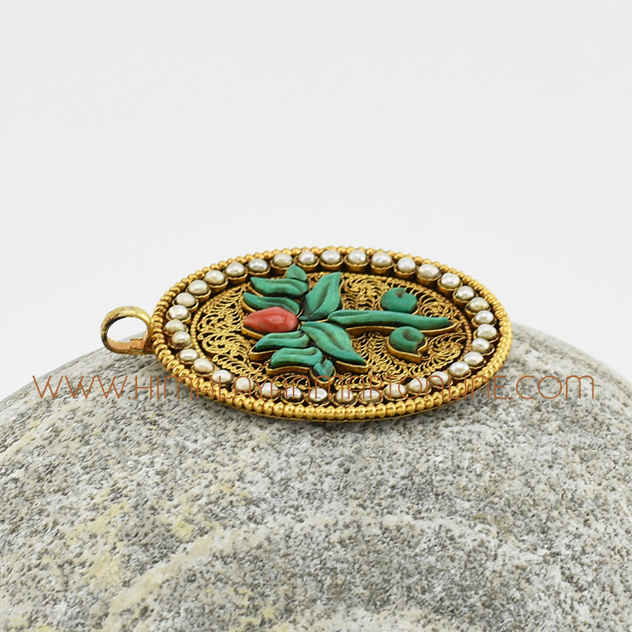 Kamala – Lotus Flower Silver Pendant