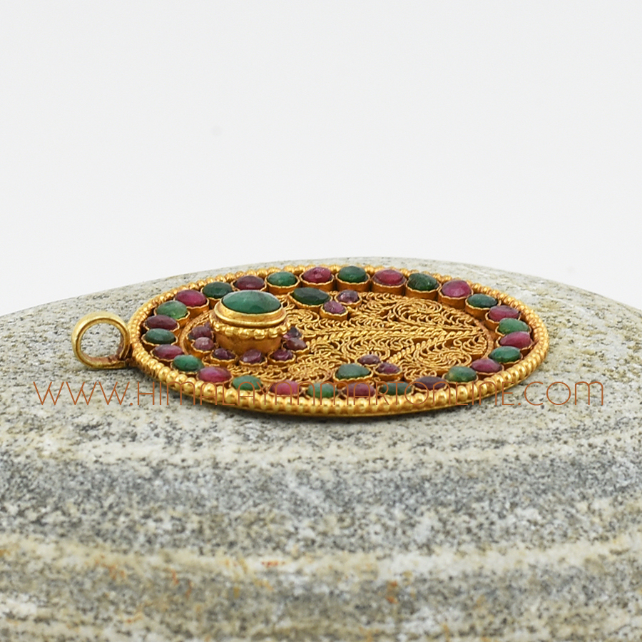 Padma – Lotus Flower Silver Pendant